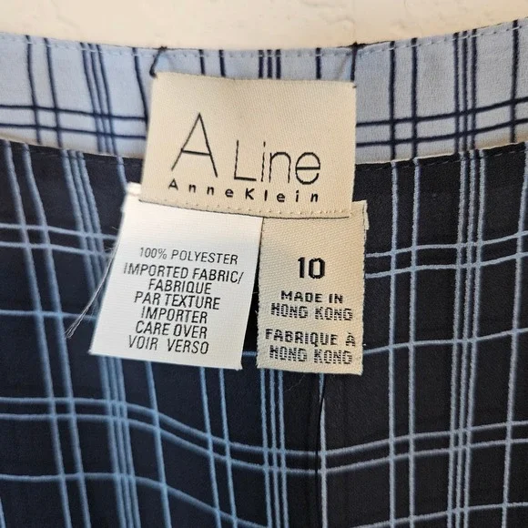 Anne Klein A Line Maxi Reversible Dress Women's 10 Vintage Teacher Academia - Picture 7 of 10